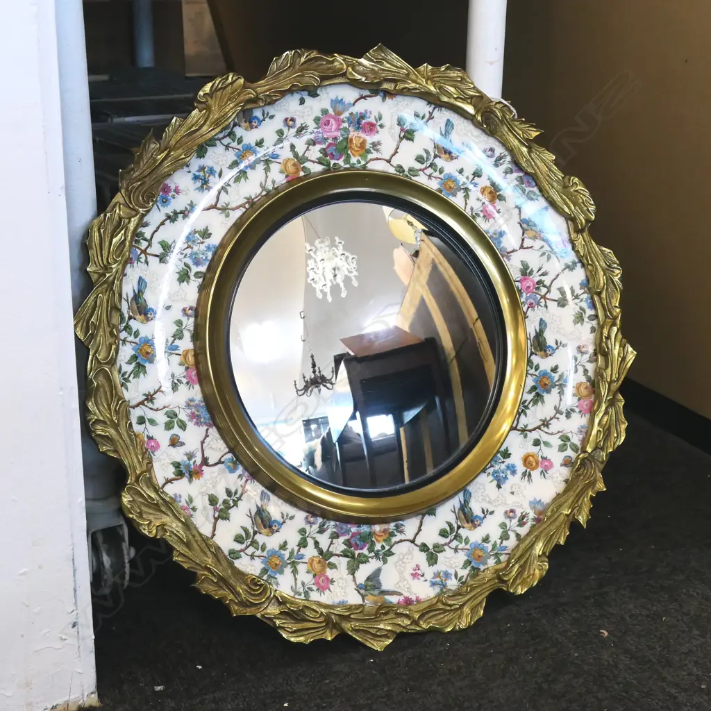 BURLEIGH WARE CONVEX MIRROR 480mm dia Image 1++