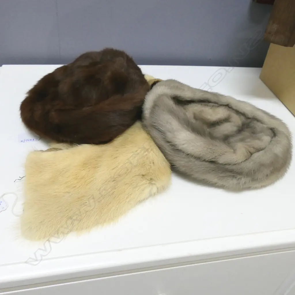 2 FUR HATS + A COLLAR Image 1++