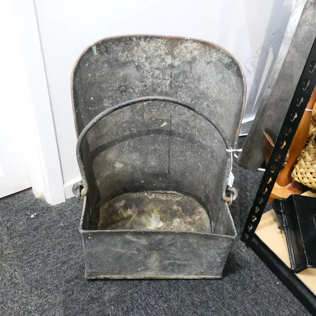 METAL COAL SCUTTLE 450x400mm Image 1++