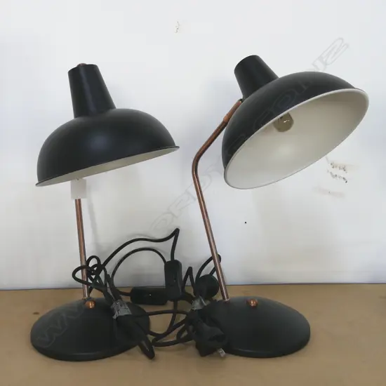 PR BLACK VINTAGE STYLE LAMPS, H.450mm (unextended)
