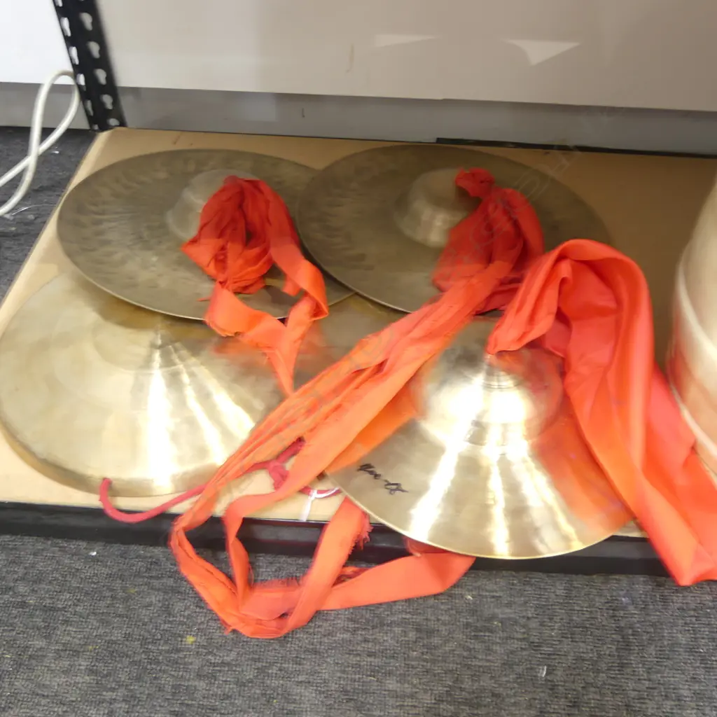 4 METAL CYMBALS 300mm dia Image 1++