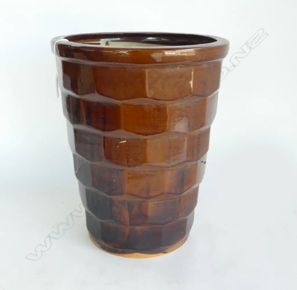 RED GLAZED PLANTER H.360mm Image 1++