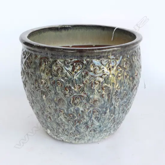 GLAZED PLANTER, H.250 x 300mm