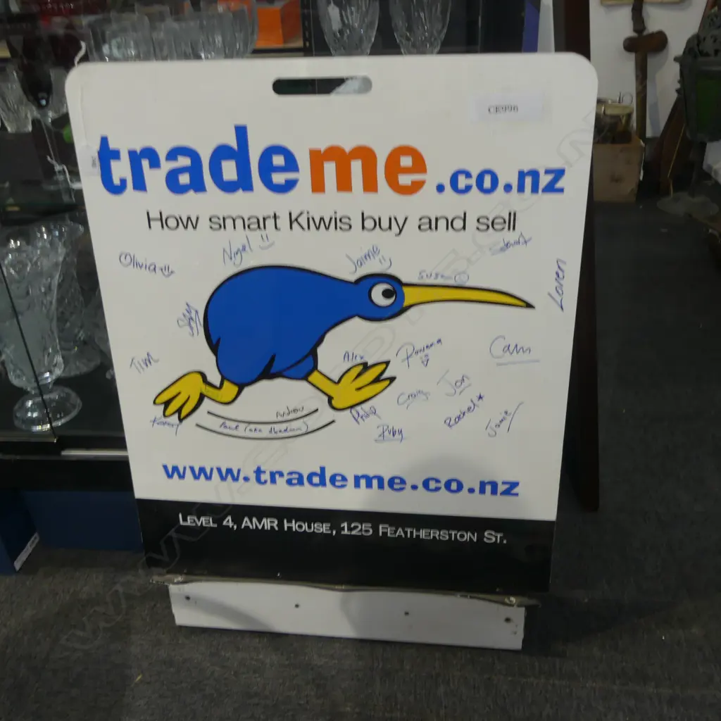 TRADEME SIGN, SIGNED 825x600mm Image 1++