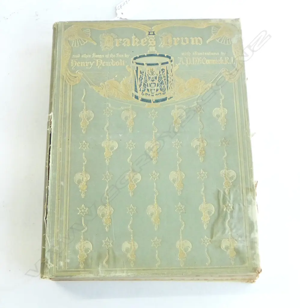 'DRAKE'S DRUM and OTHER SONGS FROM the SEA' by HENRY NEWBOLT, PUB.1914 (aged condition) Image 1++