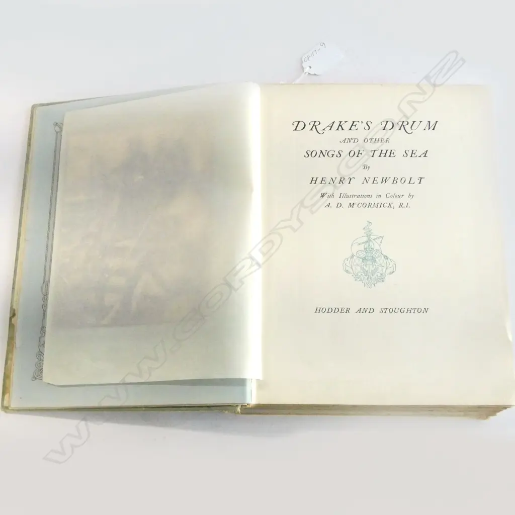 'DRAKE'S DRUM and OTHER SONGS FROM the SEA' by HENRY NEWBOLT, PUB.1914 (aged condition) Image 1++