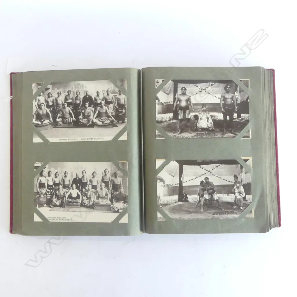 VINTAGE ALBUM OF WORLD POSTCARDS: includes: risqué + beauties + USA + LONDON + JAPAN etc Image 1++