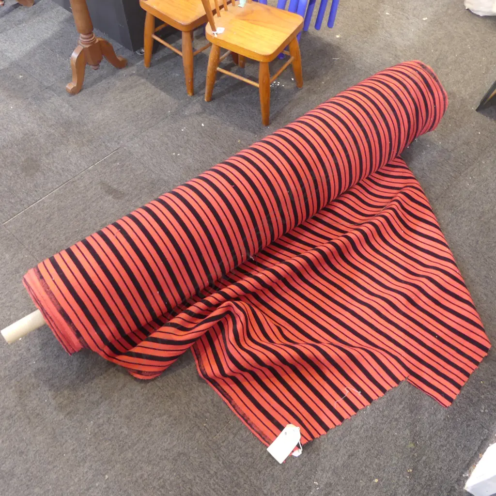 FABRIC BOLT; MID-CENTURY STRIPE, UPHOLSTERY, 42M Image 1++