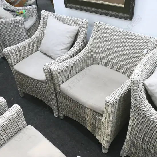 2 DOMUS VENTURES OUTDOOR CHAIRS