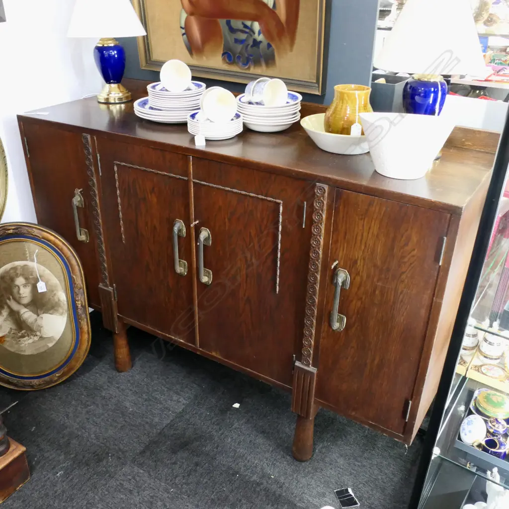 OAK SIDEBOARD 1370x450x965mm Image 1++