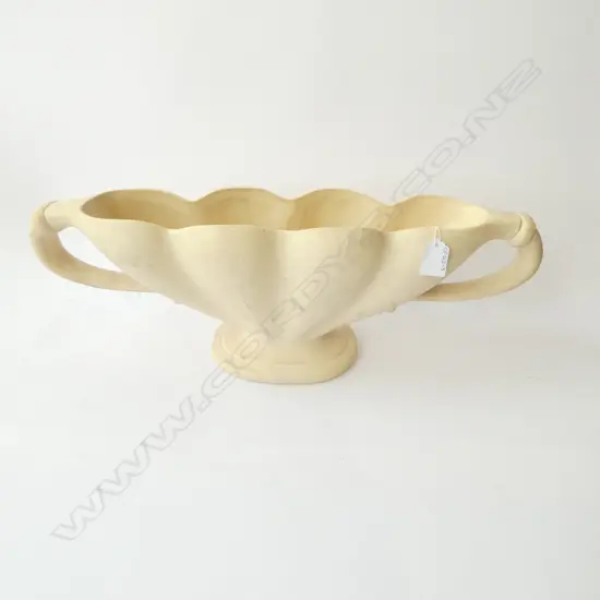 CONSTANCE SPRY DESIGNED FLOWER VASE BY FULHAM POTTERY  W.540mm inscribed marks to base. Hairline crack?