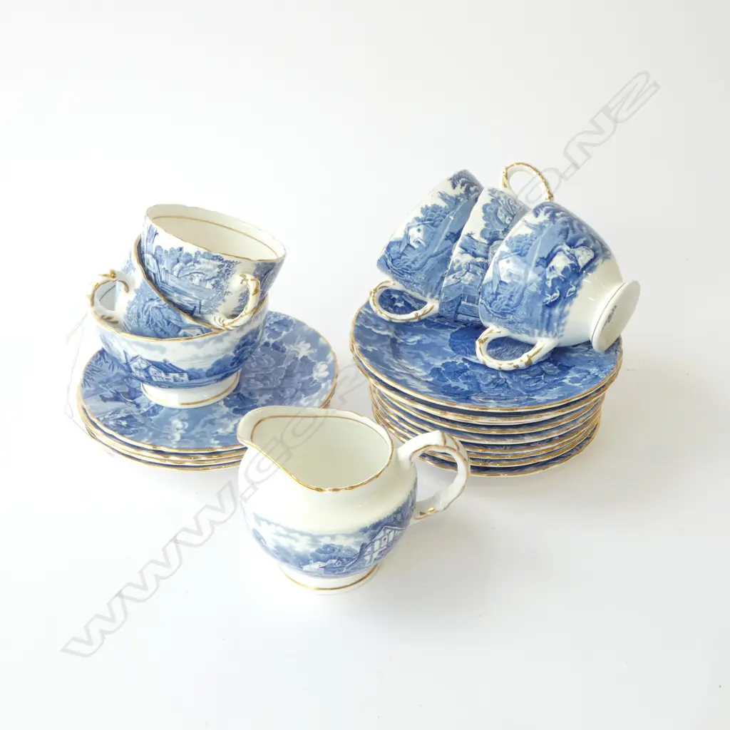 HM SUTHERLAND B/W PART TEA SERVICE  Image 1++