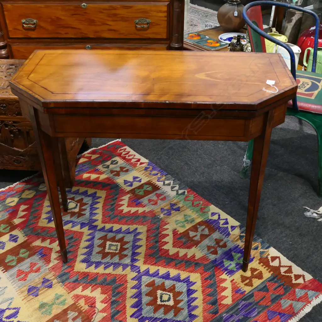 ANTIQUE CARD TABLE 890x430x755mm Image 1++