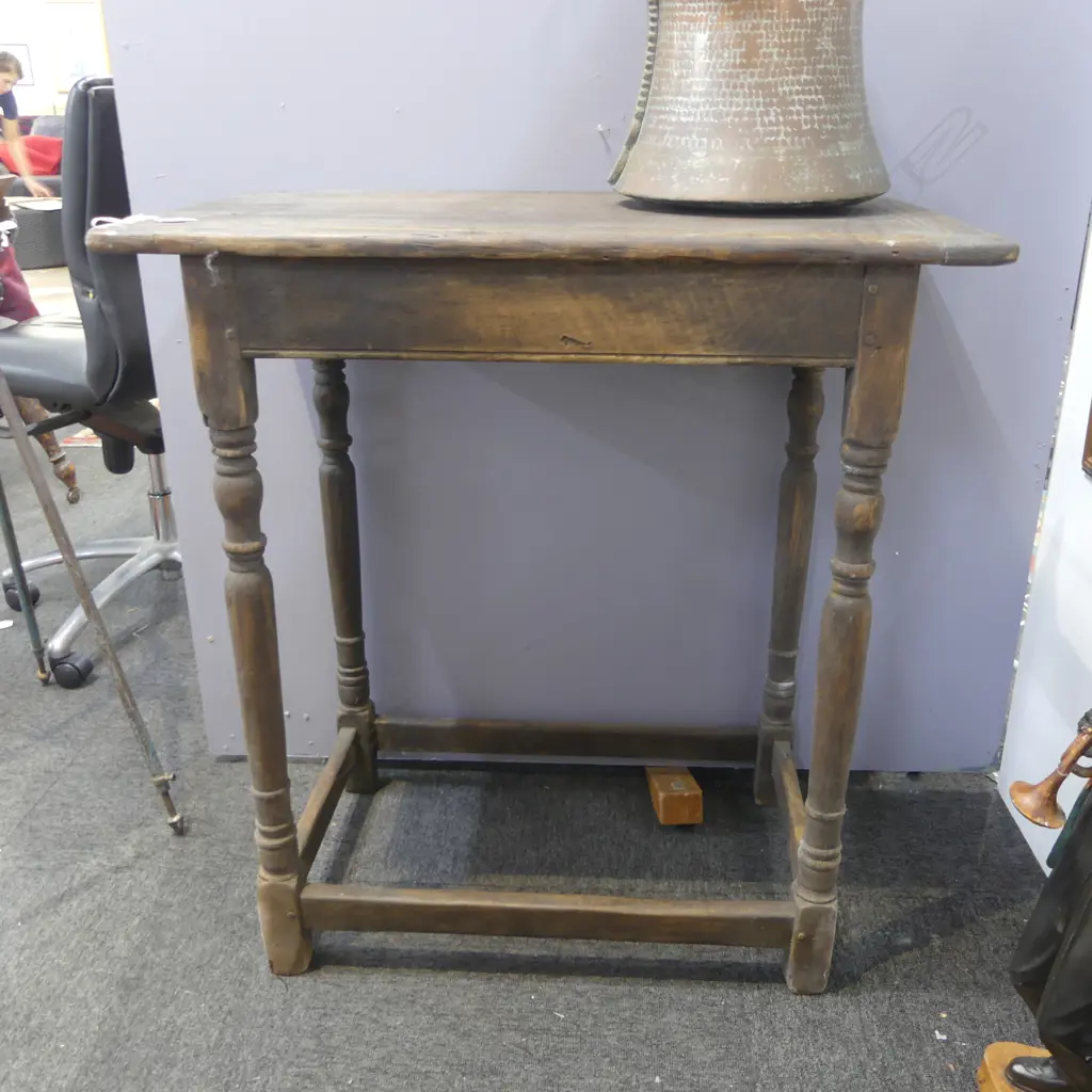 RUSTIC WOODEN TABLE 820x460x860mm Image 1++