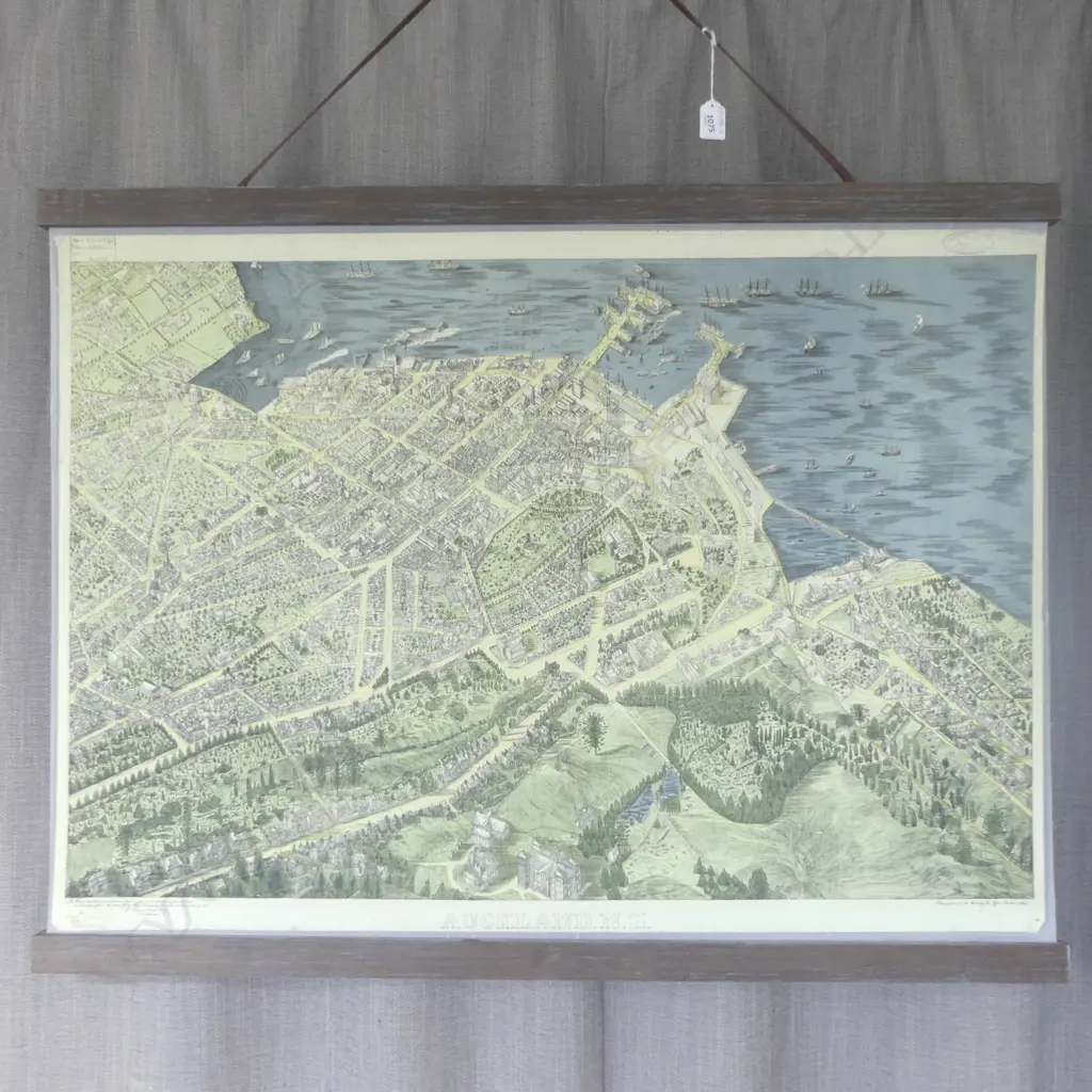 1886 MAP OF AUCKLAND N.Z.720x940mm Image 1++