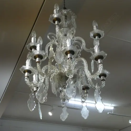 12 LIGHT CRYSTAL CHANDELIER H.700mm 650mm dia