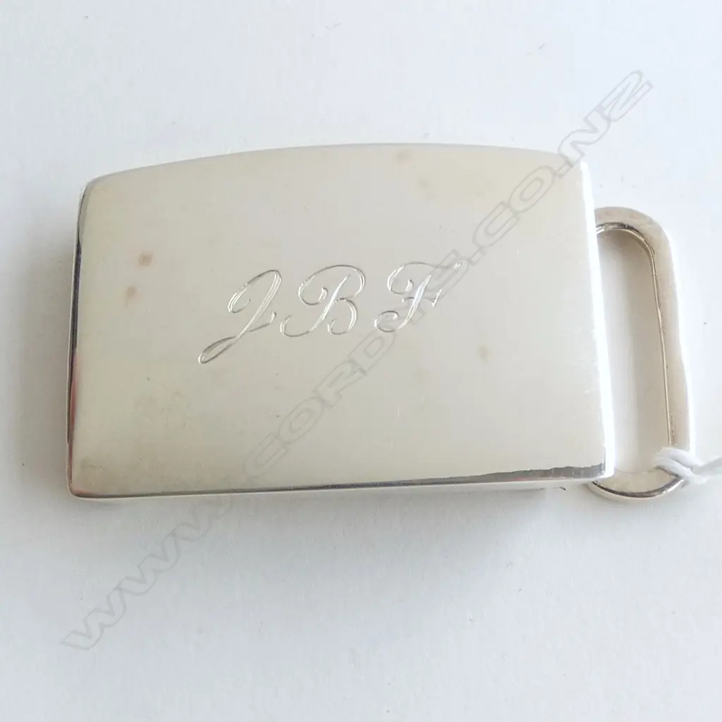 TIFFANY & CO. STG SILVER BELT BUCKLE, 29gms, BOXED Image 1++