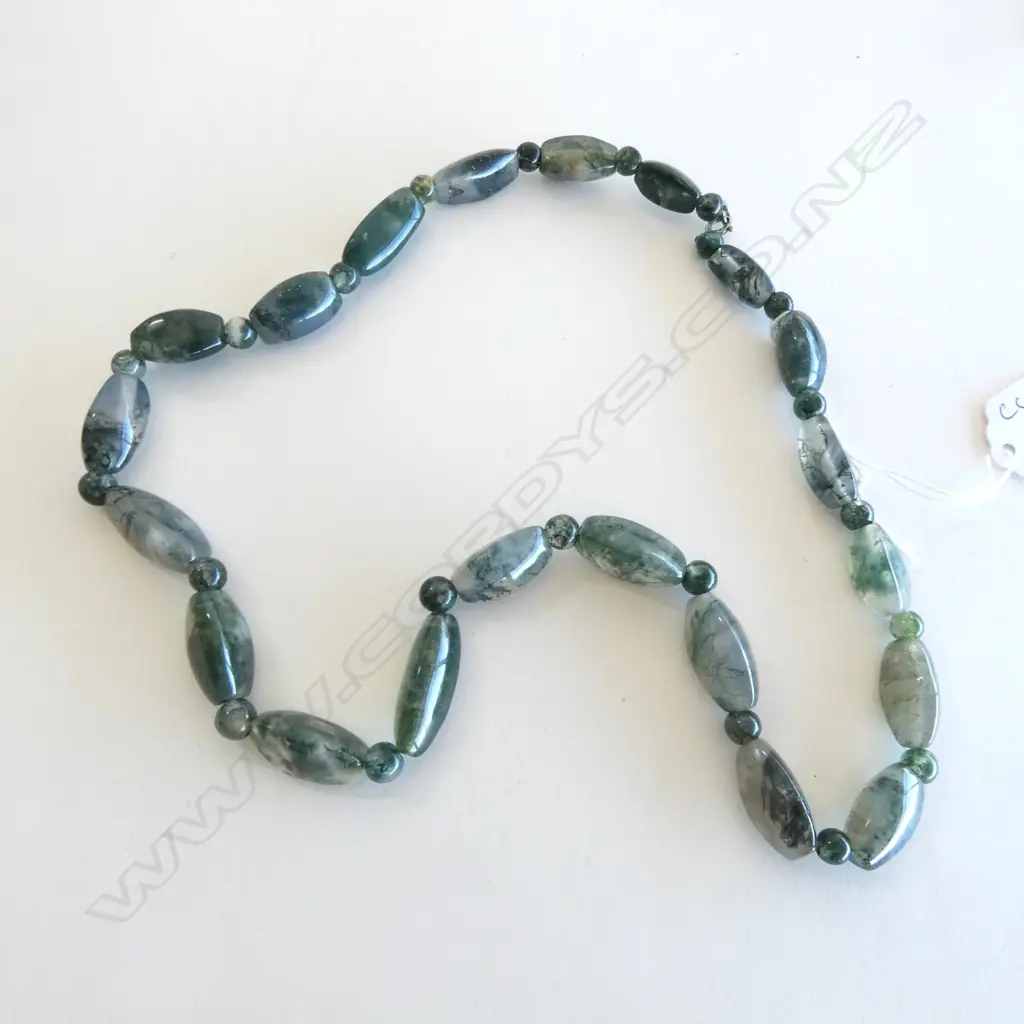 MOSS AGATE NECKLACE L.550mm Image 1++