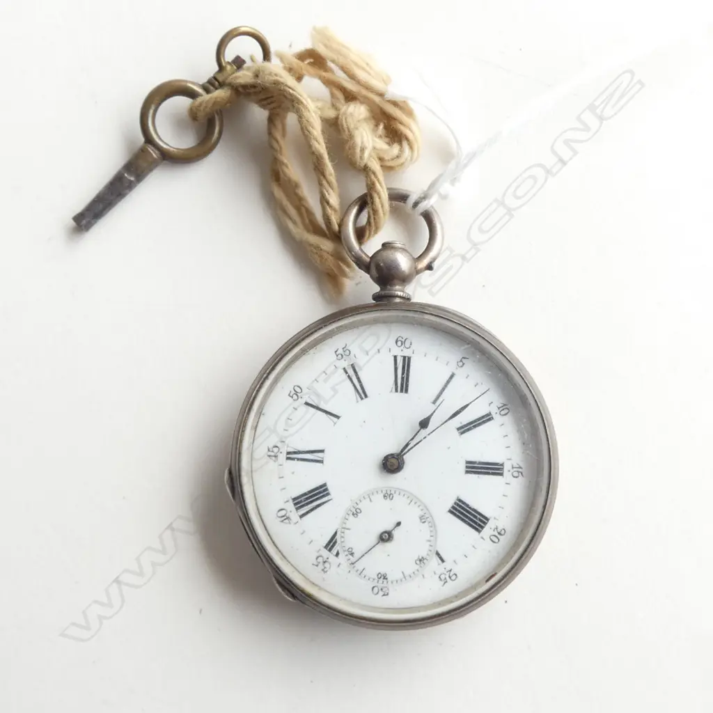 19thC SILVER GENT'S POCKET WATCH  Image 1++