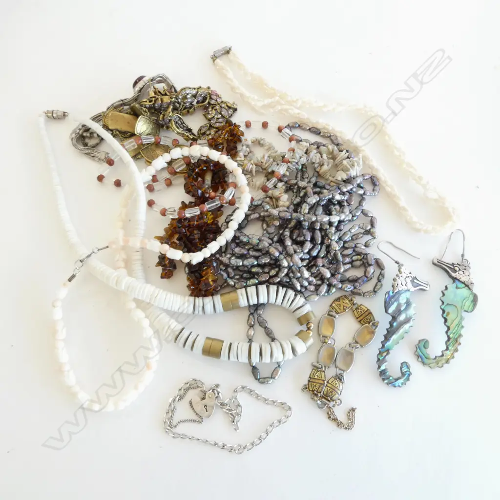 ASST. NECKLACES (SEED PEARL ETC) + BRACELETS Image 1++