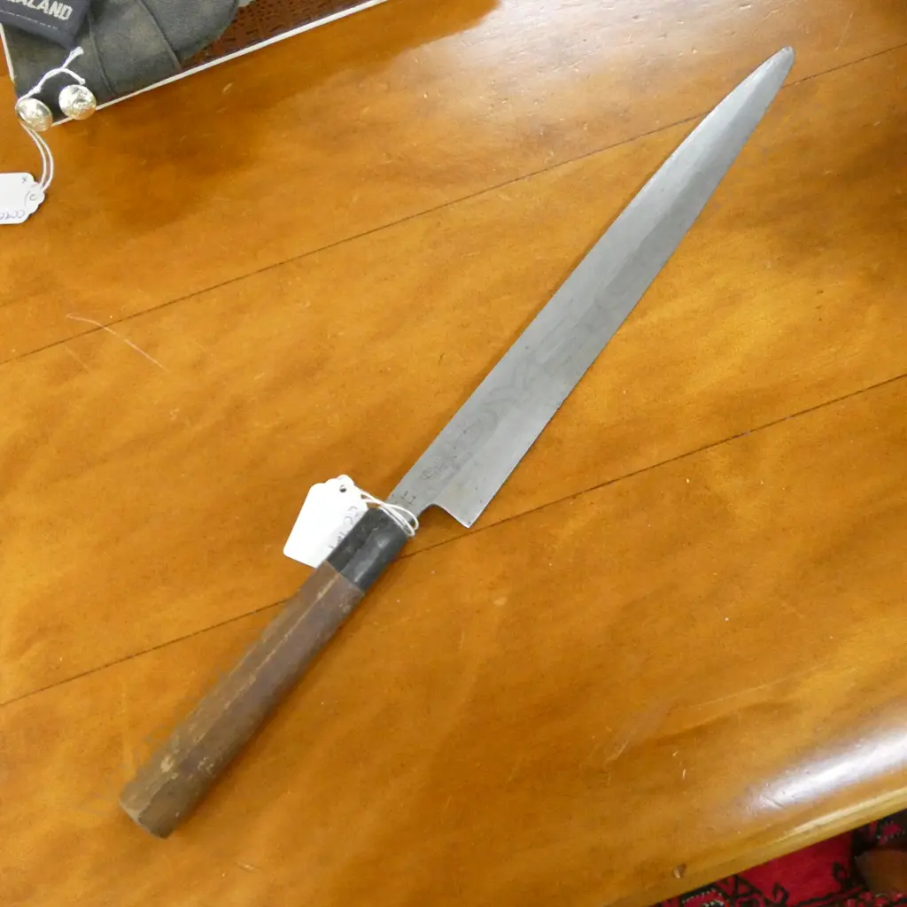 VINTAGE JAPANESE KNIFE, L.400mm, SIGNED Image 1++