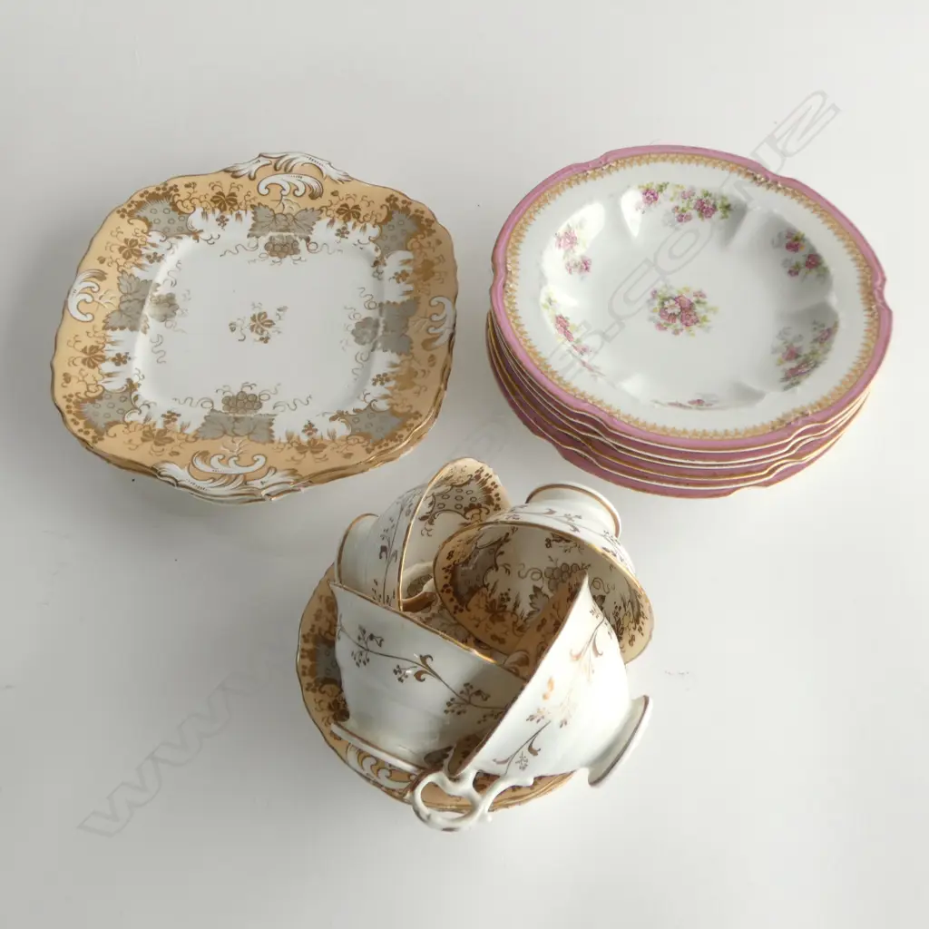 4 ANTIQUE C/S + 2 PLATES + 6 LIMOGES PLATES 225mm dia Image 1++