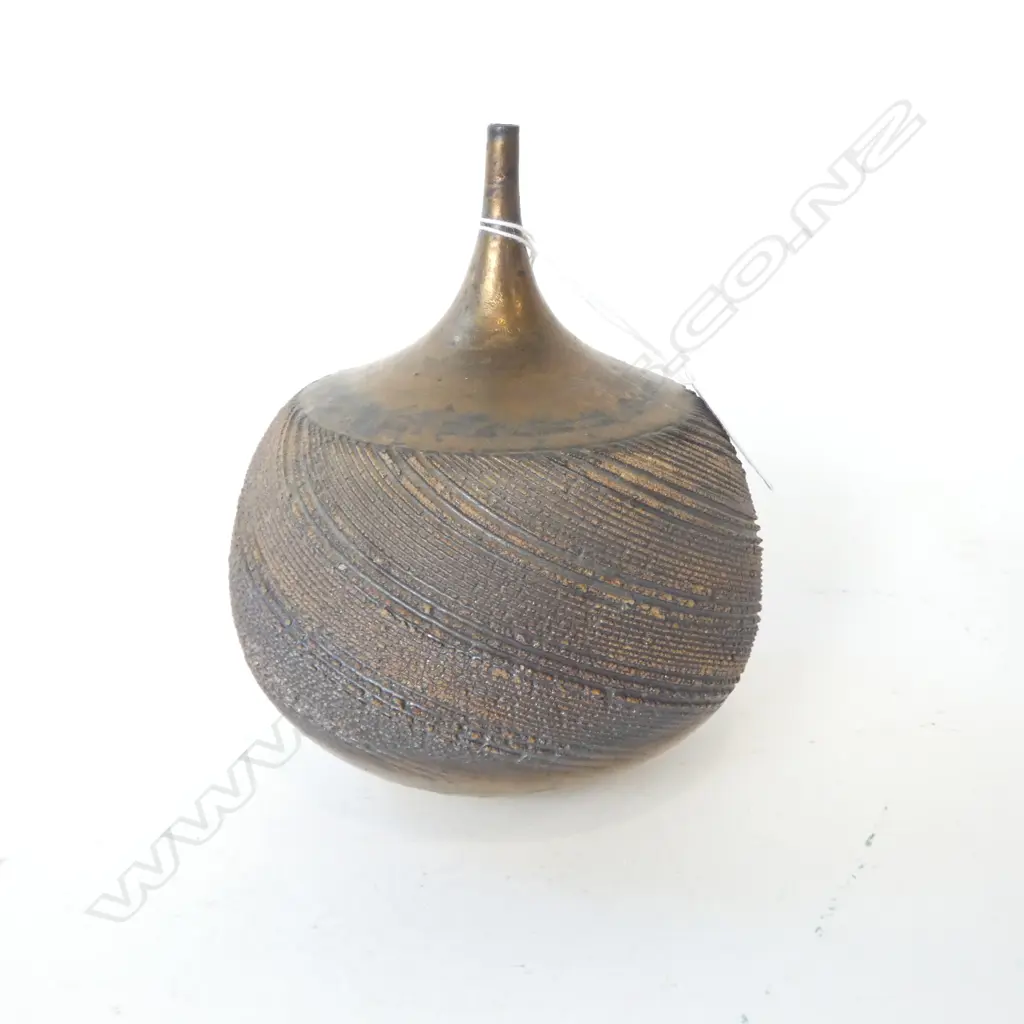 JOHN PARKER BRONZE GLAZED VASE H.160mm Image 1++