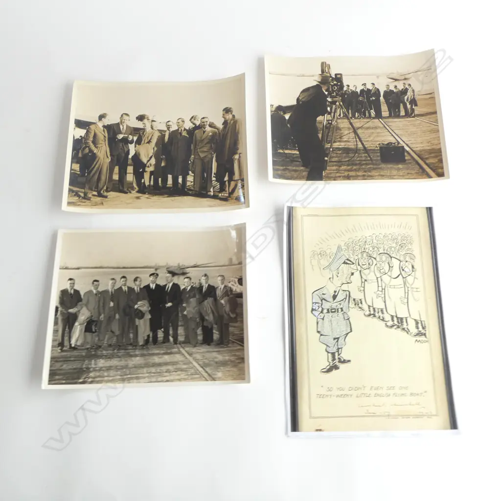 3 vintage photos by William T. Hoff photographer includes  Captain Kelly Rogers- Captain A.C. Loraine- First Officer R.G Image 1++