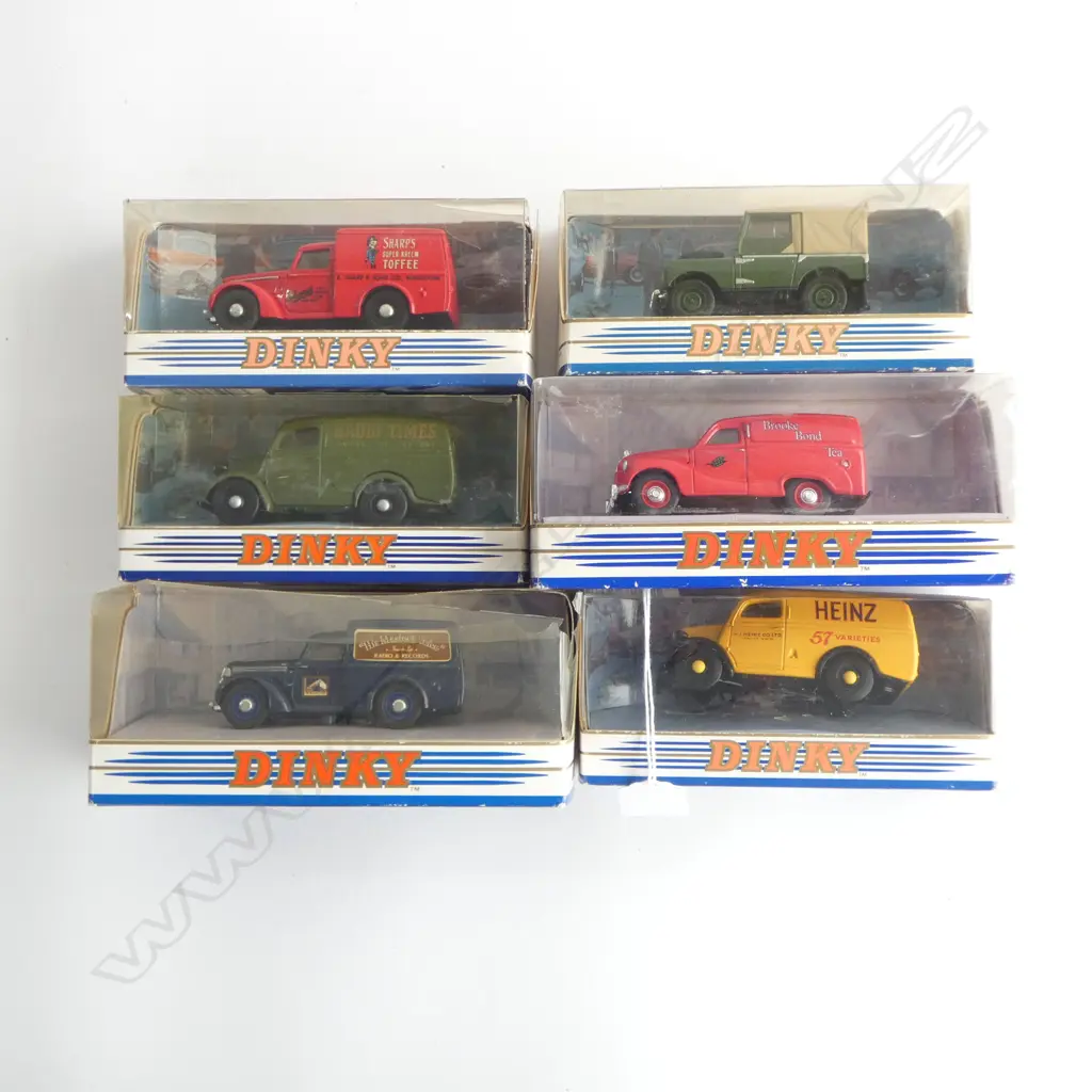 6 DINKY MODEL TRUCKS, BOXED Image 1++