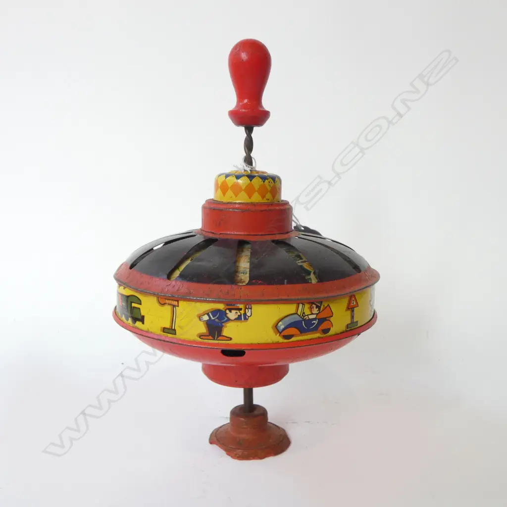 VINTAGE TIN TOY CAROUSEL  H.200mm Image 1++