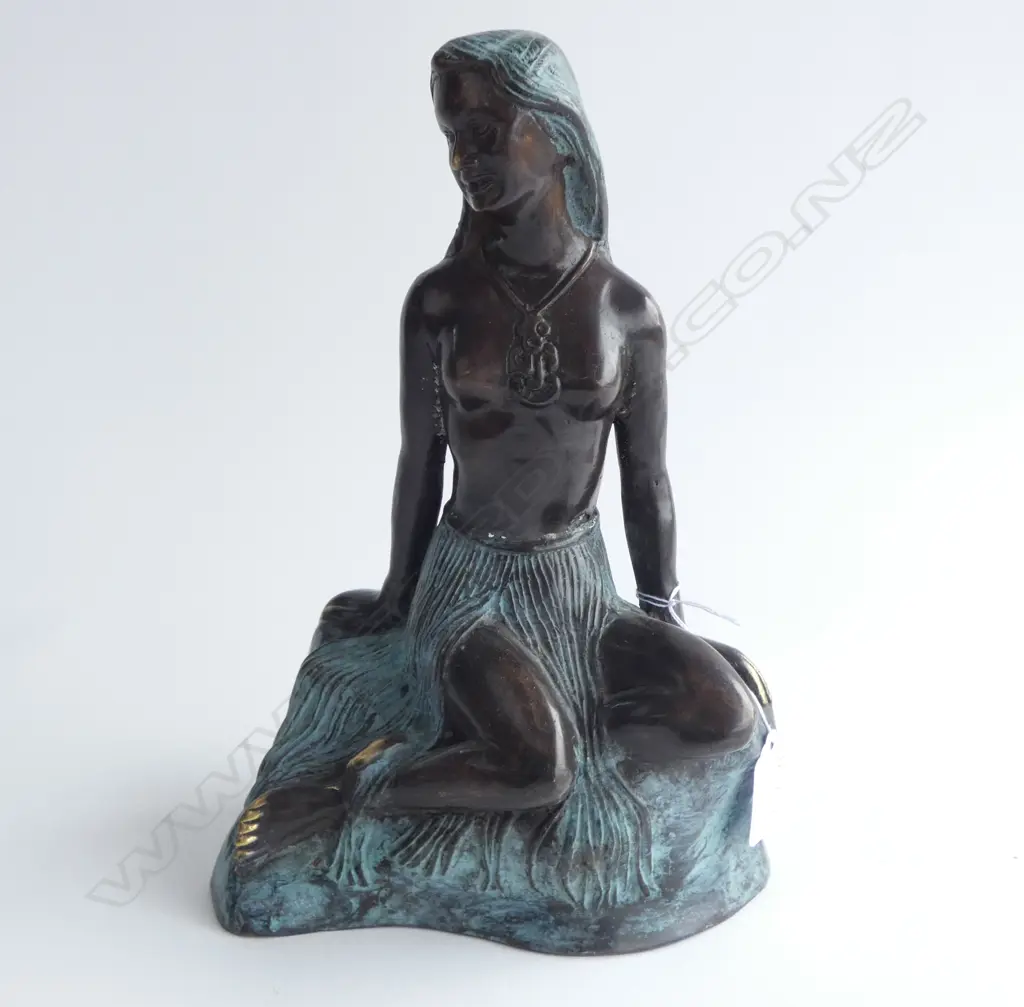 PANIA ON THE REEF HEAVY BRONZE SCULPTURE H.265mm Image 1++