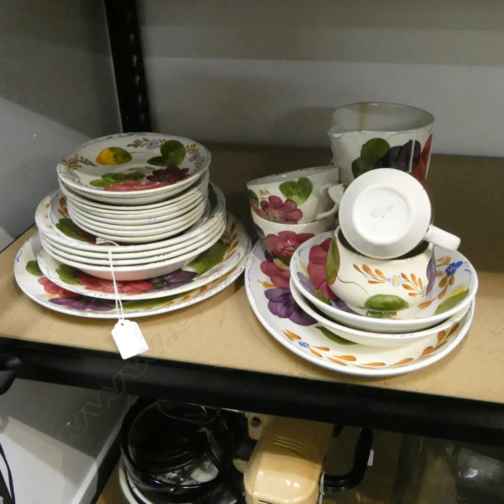 ASST BELLE FIORE & FLORETTE CHINA (some chips, jug cracked) Image 1++