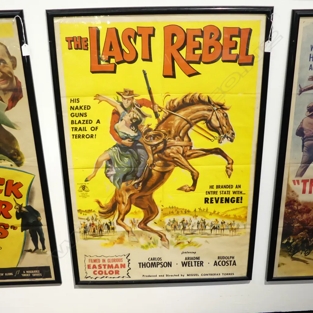 VINTAGE FILM POSTER 'THE LAST REBEL' 1000x665mm Image 1++