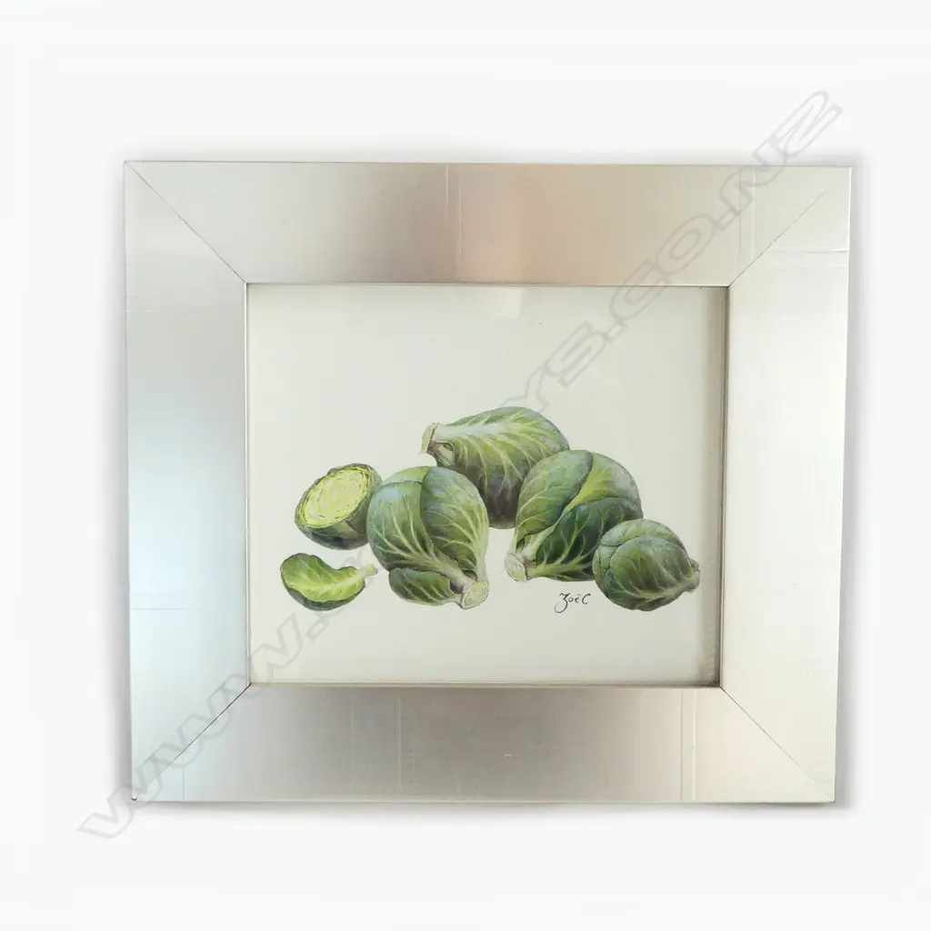 ZOE CARTER 'BRUSSEL SPROUTS' GOUACHE 1999 135x160mm Image 1++