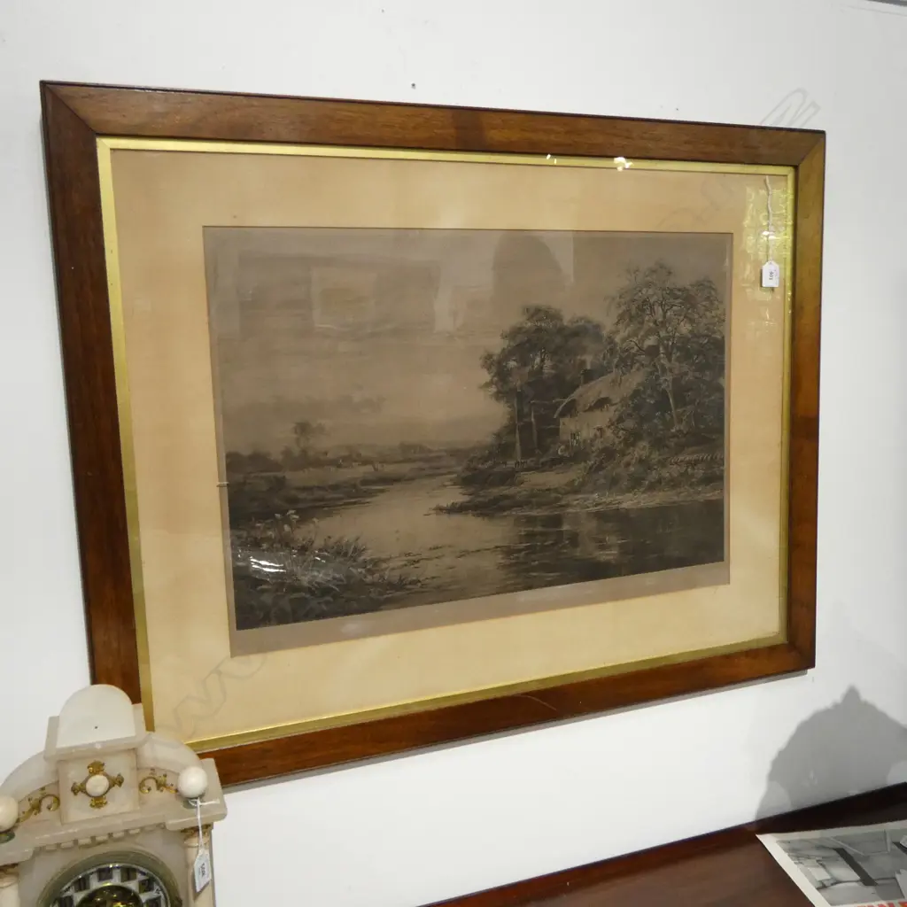 LG ANTIQUE LANDSCAPE PRINT 495x705mm Image 1++
