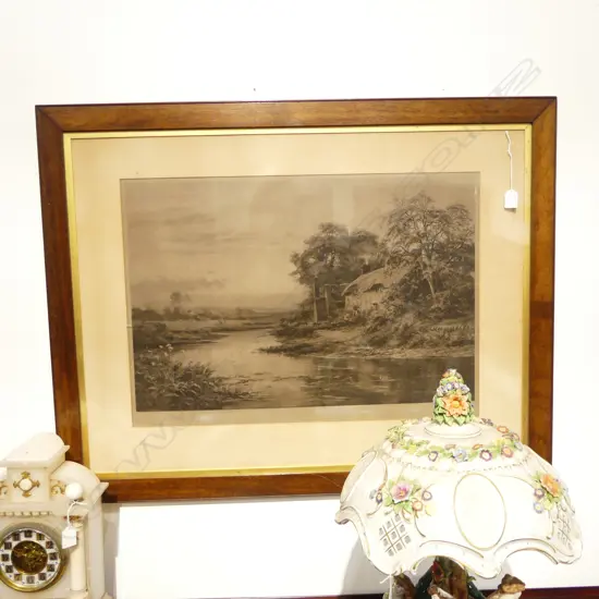 LG ANTIQUE LANDSCAPE PRINT 495x705mm