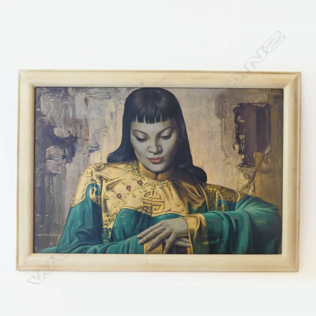 FRAMED TRETCHIKOFF PRINT 390 X 590 MM Image 1++