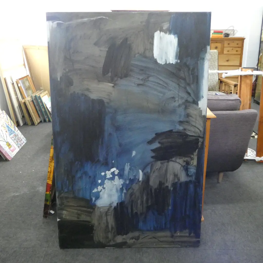 BRIDIE GILLMAN 'IT WAS FURTHER FROM THE HIGHWAY THAN WE EXPECTED' ACRYLIC ON CANVAS, 2017 930x1475mm Image 1++