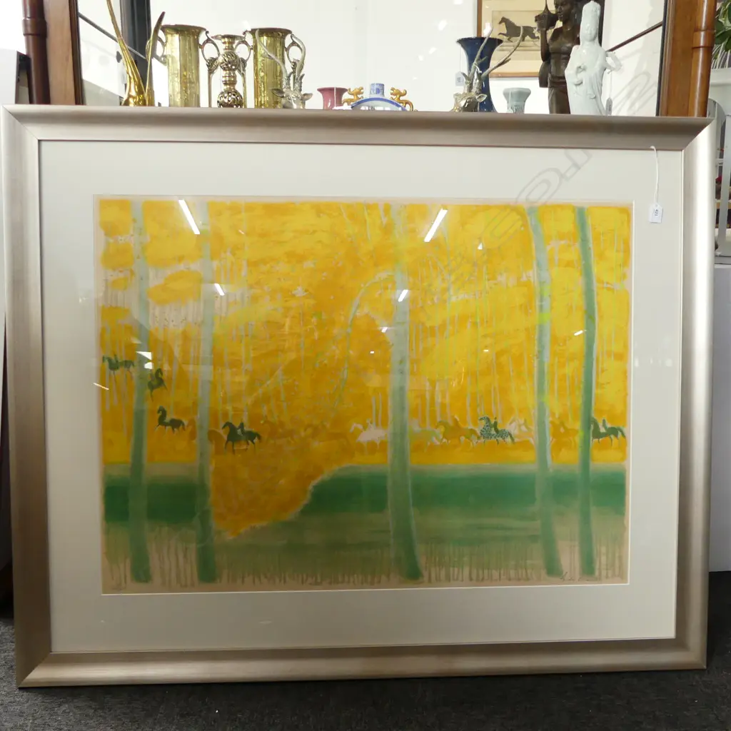 ANDRE BRASILIER 'AUTUMN CAVALCADE' WC PRINT 126/300 745x1015mm Image 1++