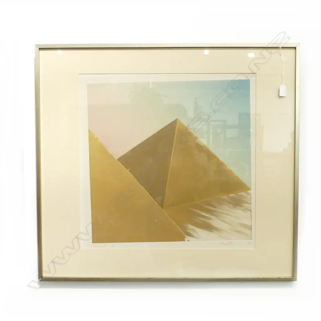 RODNEY FUMPSTON, ’EGYPT - SIX’, SIGNED PRINT 27/40, 530x530mm Image 1++