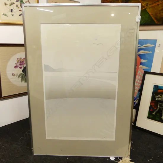 2 LG PRINTS; MALCOLM WARR 'FLIGHT TO KAPIT' '80 8/125 765x480mm (GLASS AF) + RANDALL FROUDE 