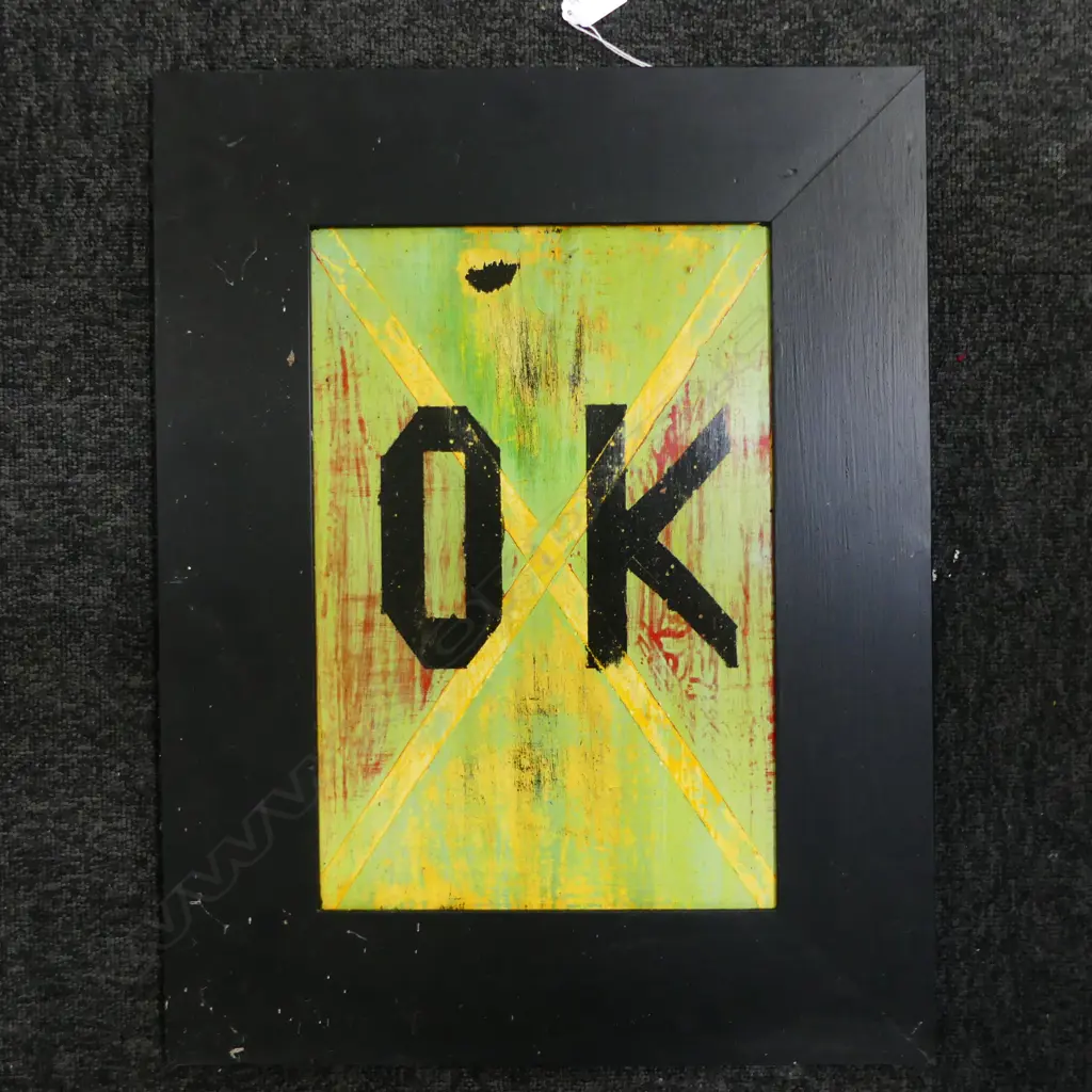 ARTIST UNKNOWN ACYRLIC ON BOARD OK 370 X 440 MM Image 1++