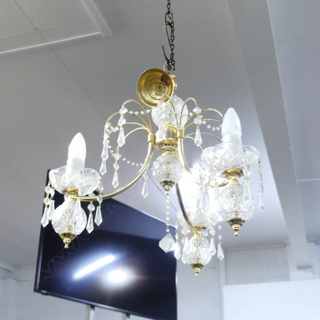 PR 3 LIGHT CRYSTAL CHANDELIERS H.400mm Image 1++