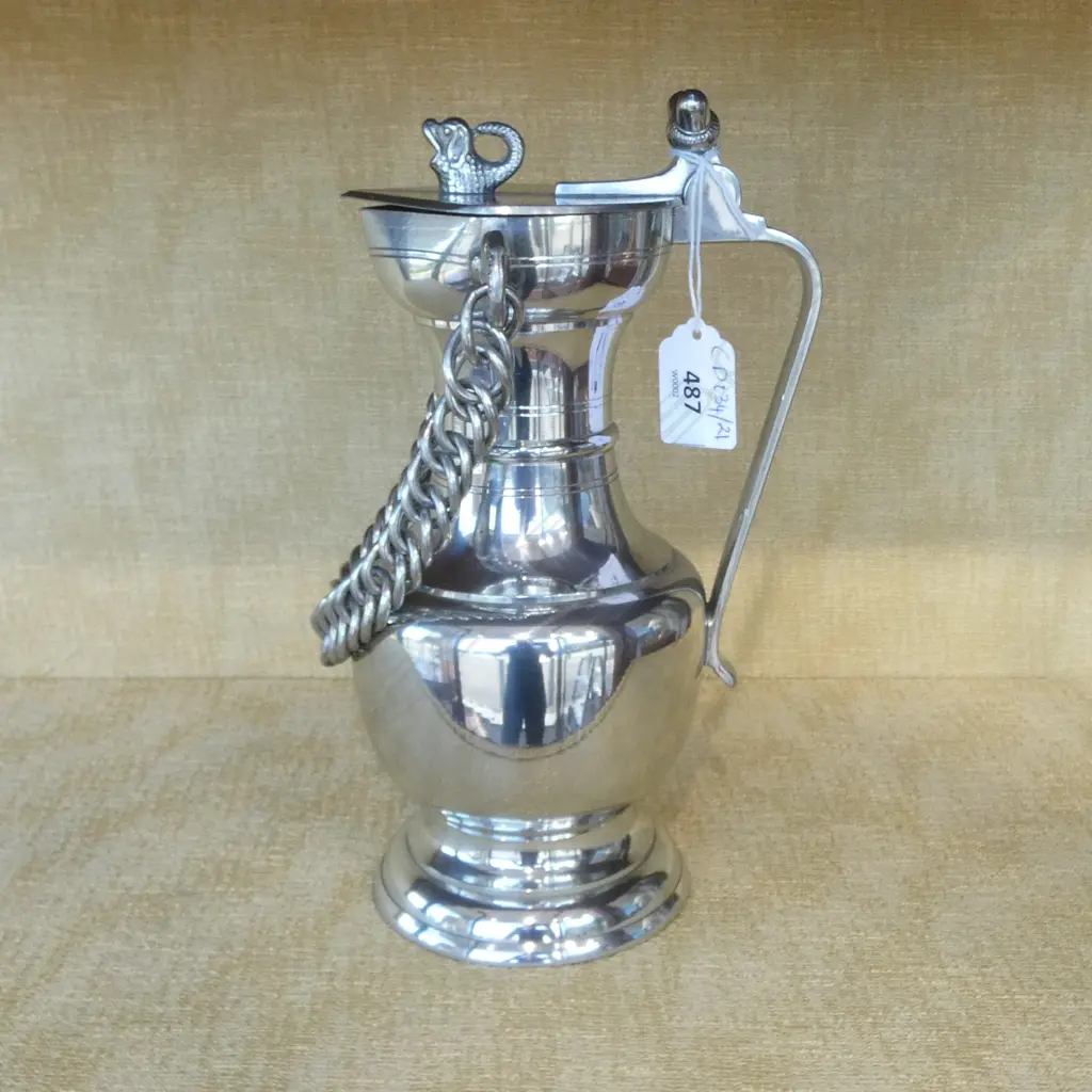 SWISS PEWTER TANKARD H.240mm Image 1++
