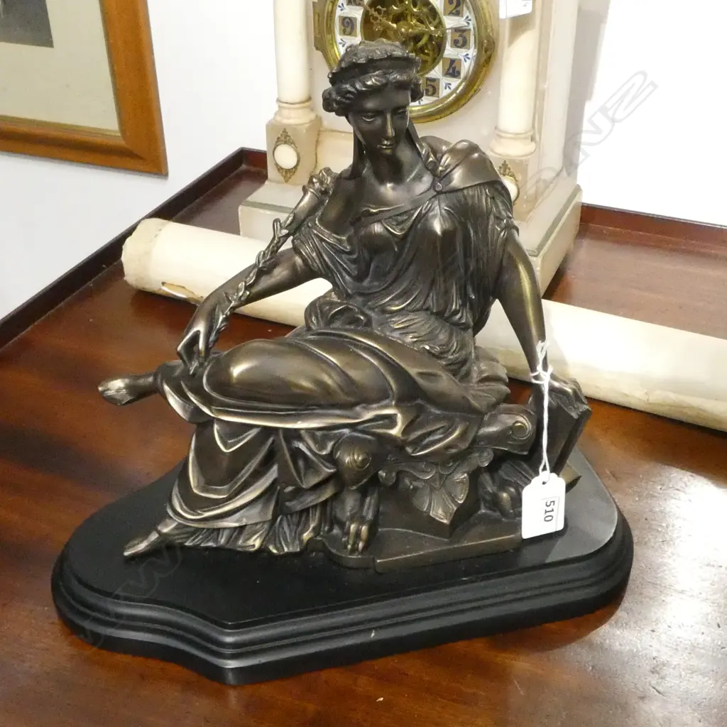 BRONZED RESIN CLASSICAL FIGURE H.290mm Image 1++