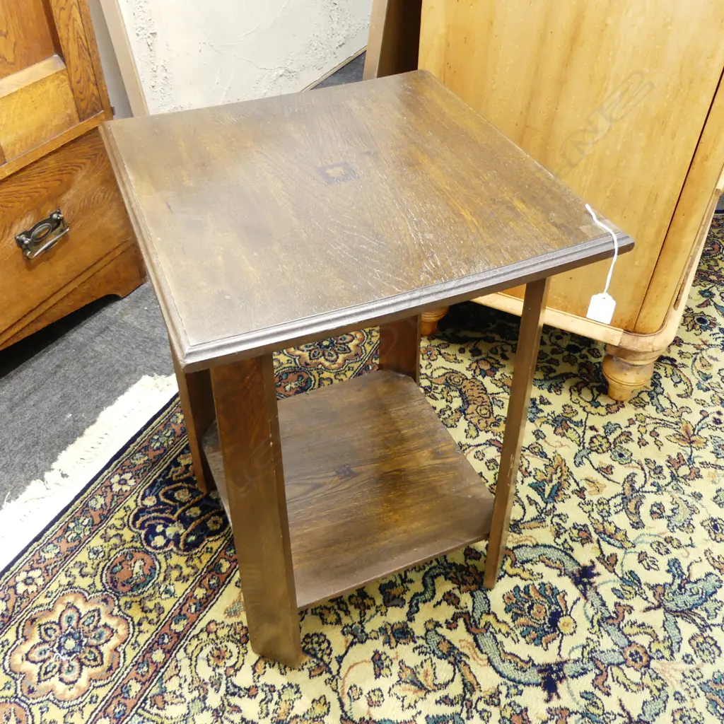 OAK SIDE TABLE 460x460x660mm Image 1++
