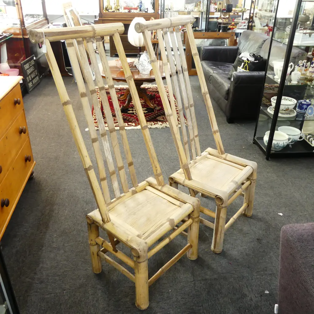 PR BAMBOO HIGH BACK CHAIRS H.1330mm Image 1++