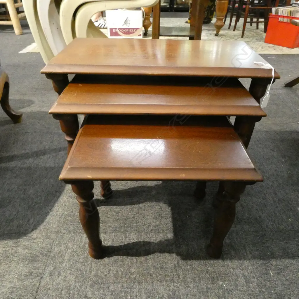 3 SMALL NESTING TABLES W.550mm Image 1++