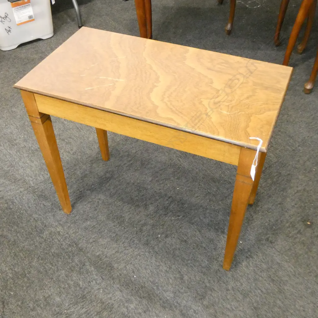 MAHOGANY SIDE TABLE (TOP OPENS) 660x355x550mm Image 1++