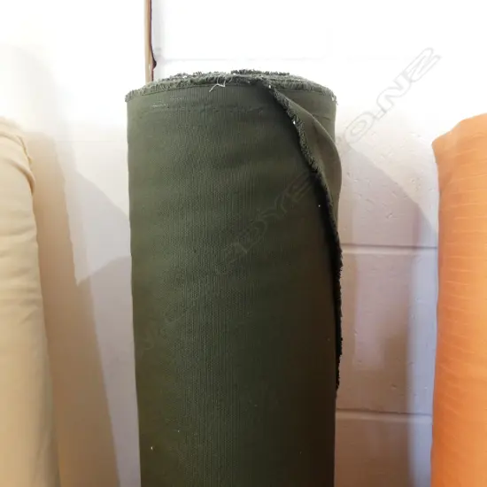 FABRIC BOLT; 'OLIVE' LINEN POLYESTER, 30.5M